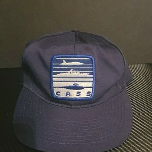 Miltary Hat CASS PATCH navy blue Snapback Vintage